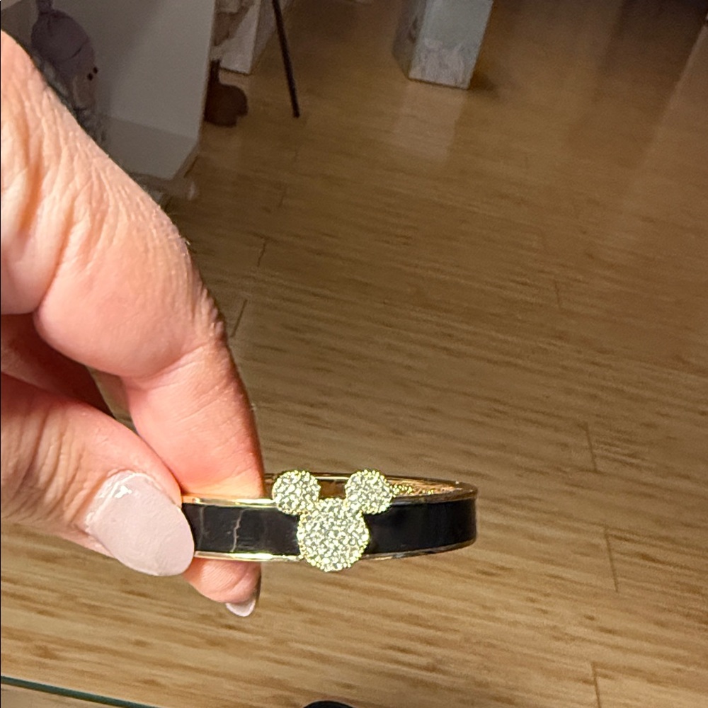 Gold and Black Mickey Mouse Bracelet